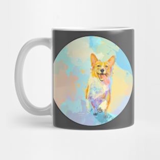 Happy Corgi - Dog Art Mug